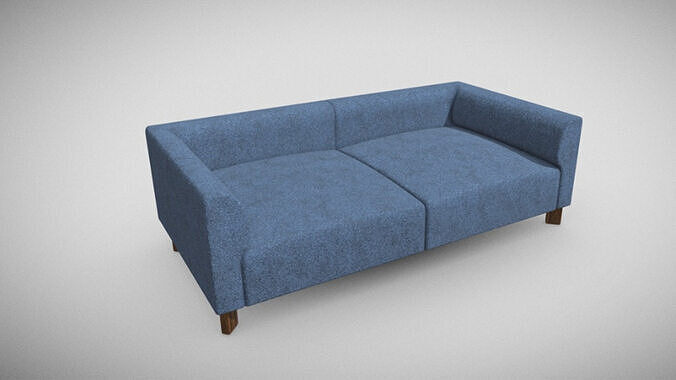 Sofa 2 Seater Low-poly 3D model