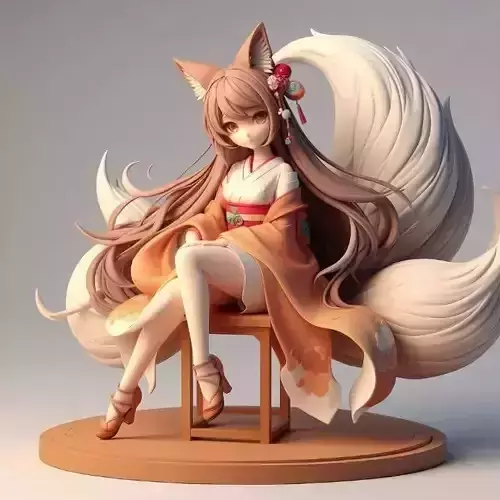 902 Fox Spirit Woman in Pu Song Ling Style  beast