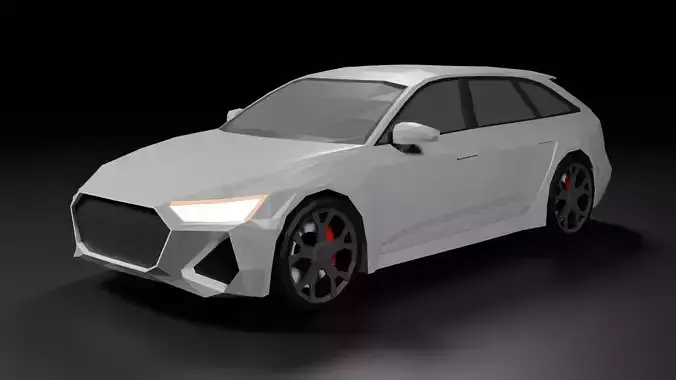 Audi RS6 lowpoly