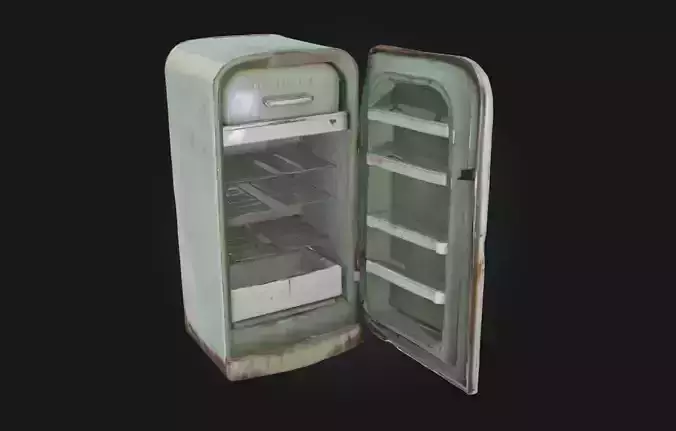 Retro Fridge Vintage Kitchen Appliance