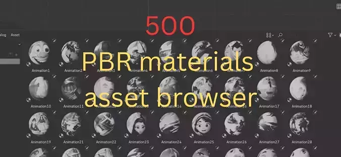 500 PBR Materials Fabric Asset Browser Library
