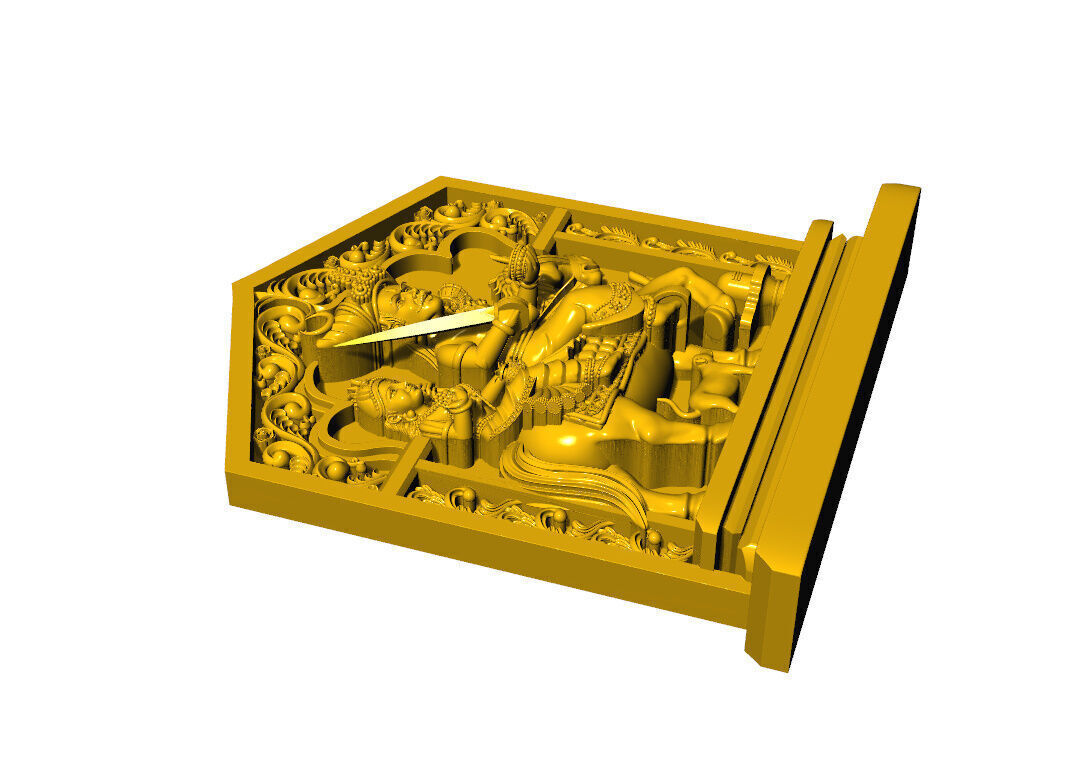 khandoba pendent  3D print model_11