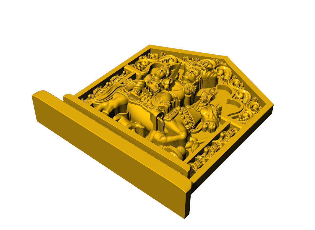 khandoba pendent  3D print model_12