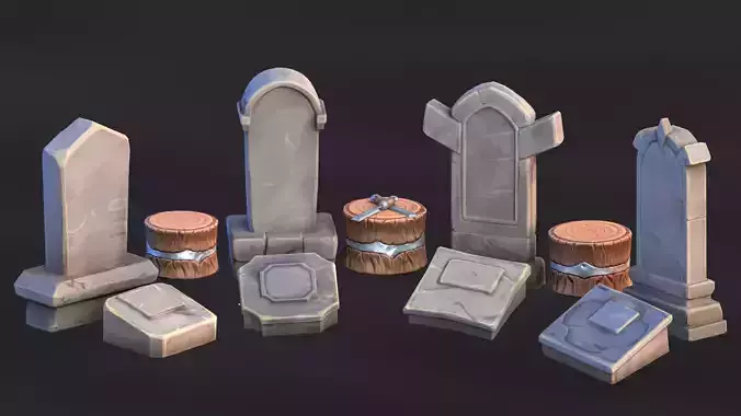 Stylized Tombstones