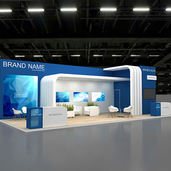 3d exhibition booth 3D model_7