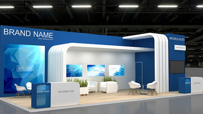 3d exhibition booth 3D model
