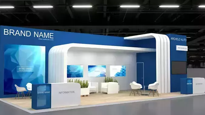 3d exhibition booth 3D model