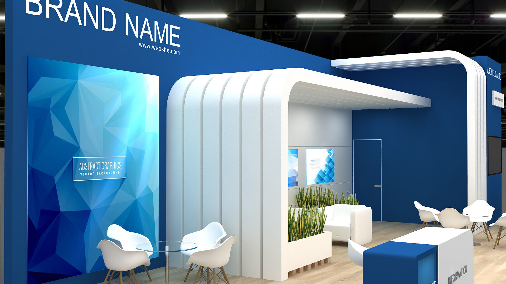 3d exhibition booth 3D model_1