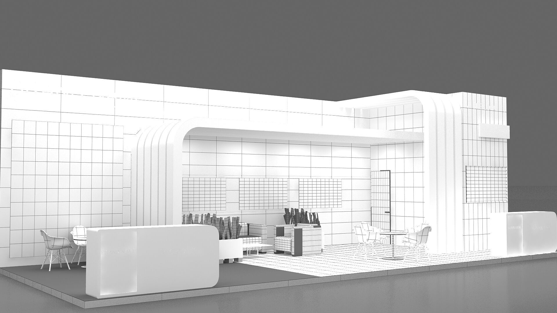 3d exhibition booth 3D model_6