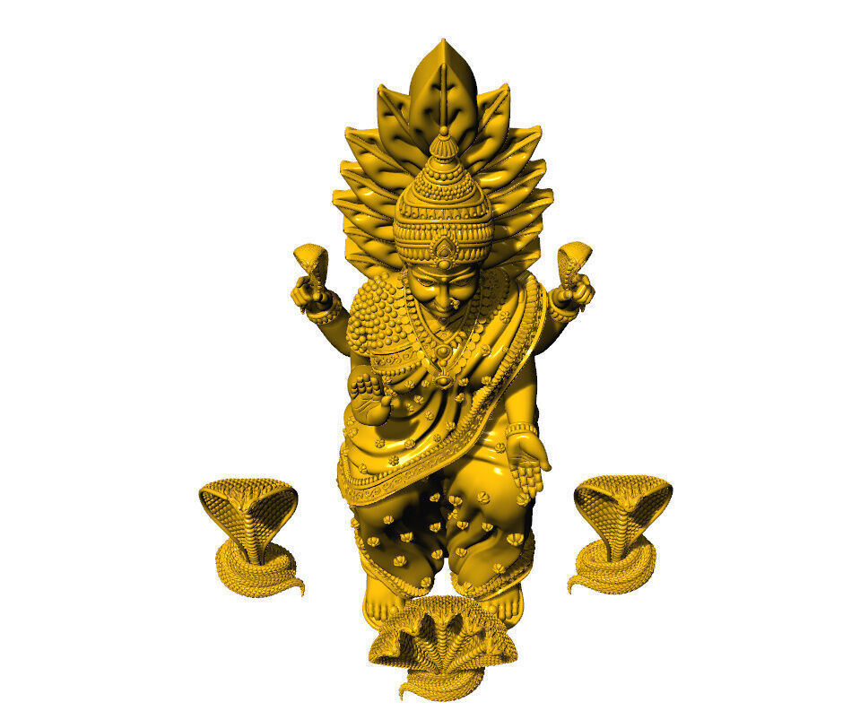 Shanta Durga 3d idol 3D print model_4