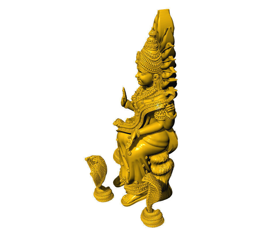 Shanta Durga 3d idol 3D print model_3