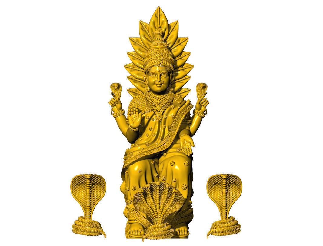 Shanta Durga 3d idol 3D print model_1
