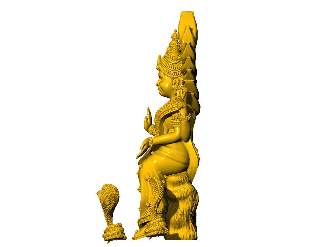 Shanta Durga 3d idol 3D print model_6