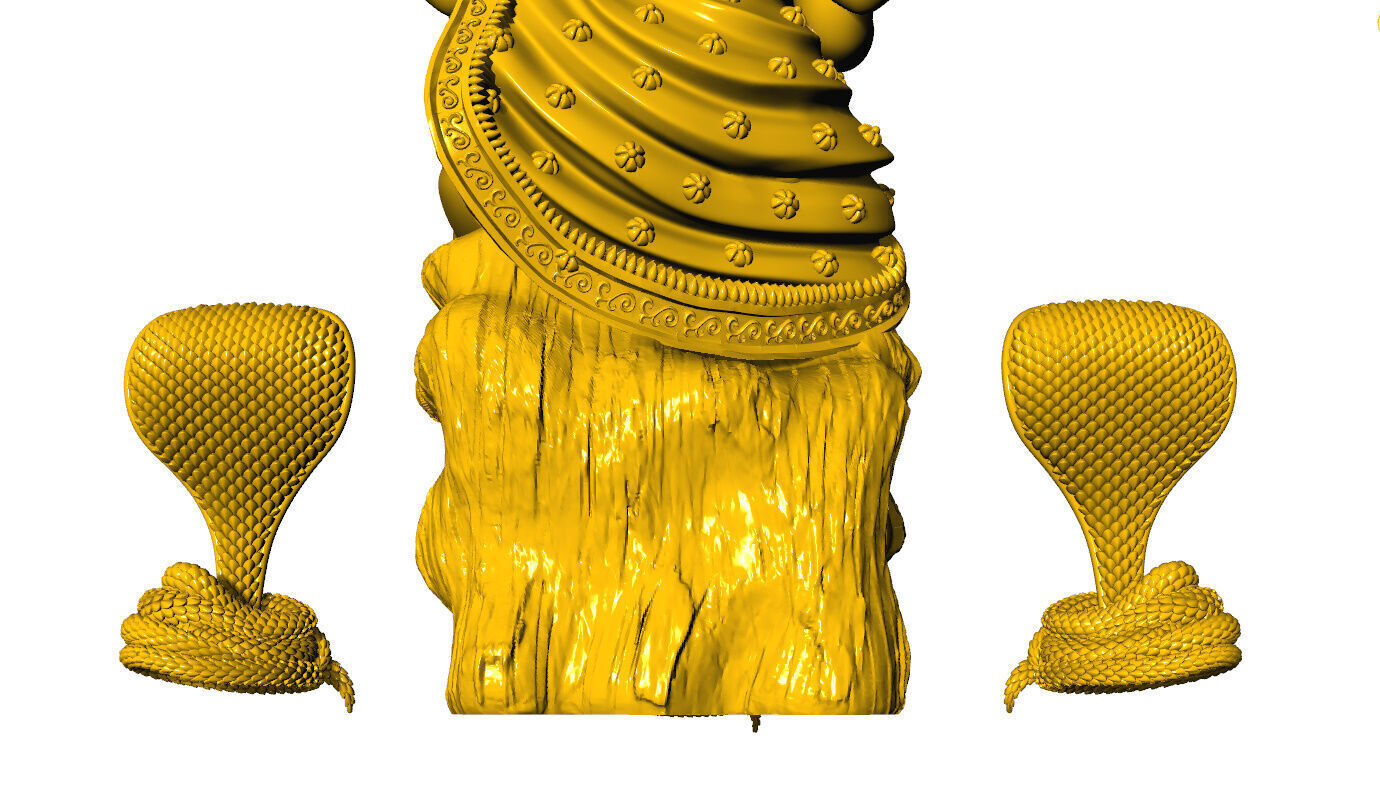 Shanta Durga 3d idol 3D print model_9