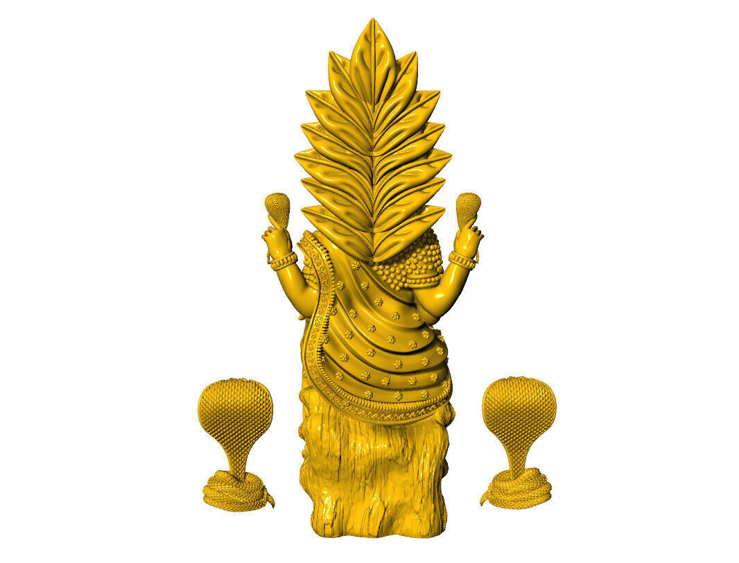 Shanta Durga 3d idol 3D print model_7