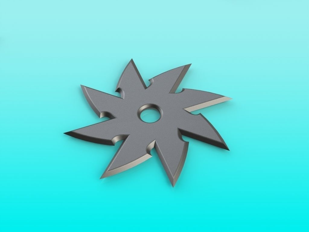 Shuriken Set 3D print model_9