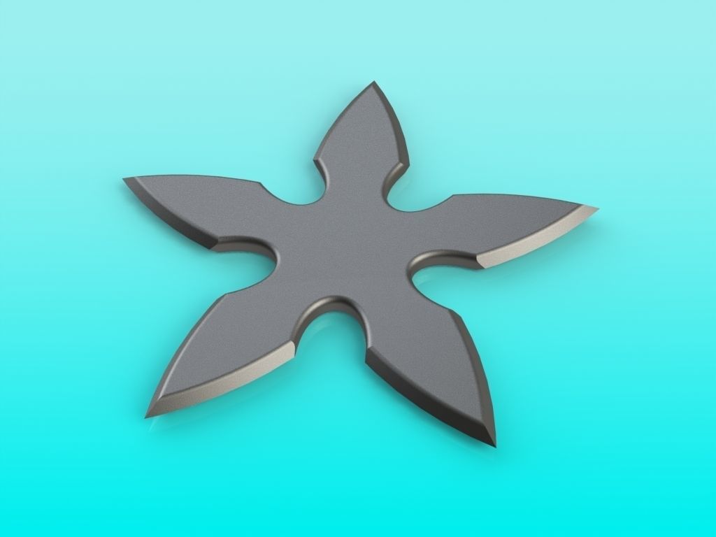 Shuriken Set 3D print model_7
