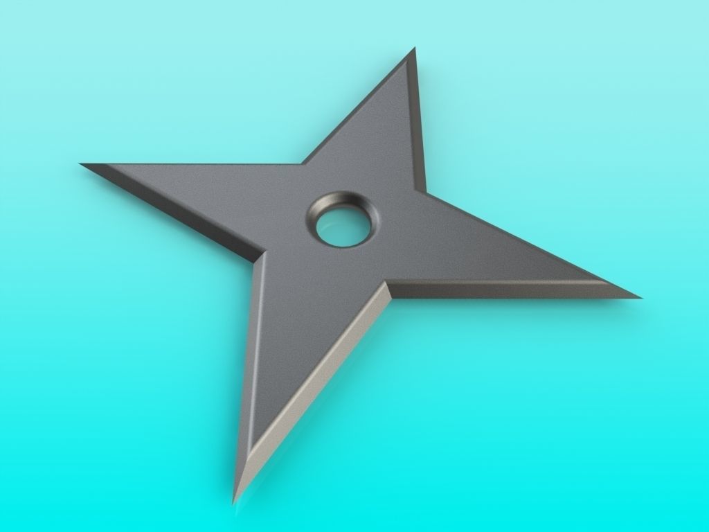 Shuriken Set 3D print model_4