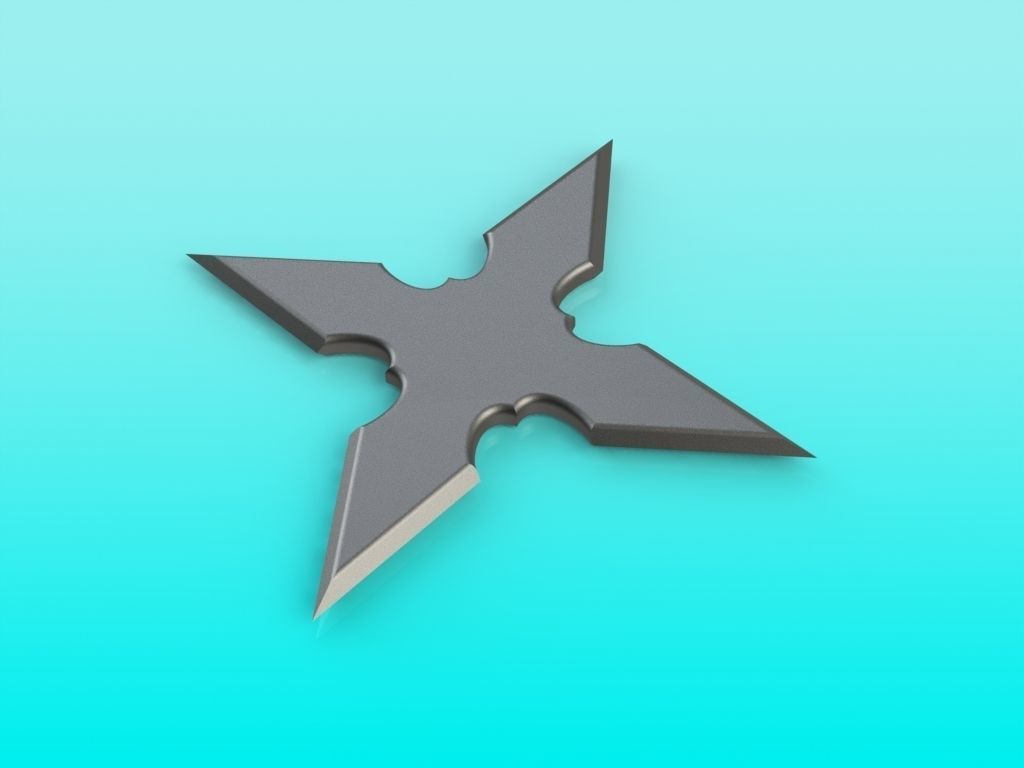 Shuriken Set 3D print model_6