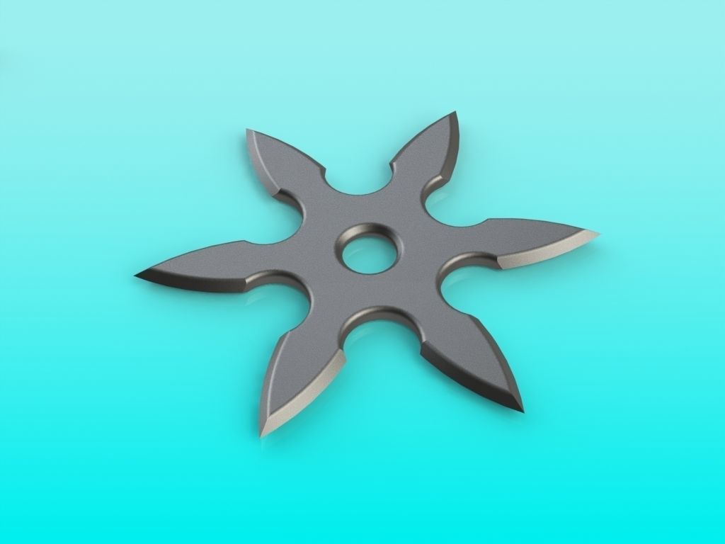 Shuriken Set 3D print model_8