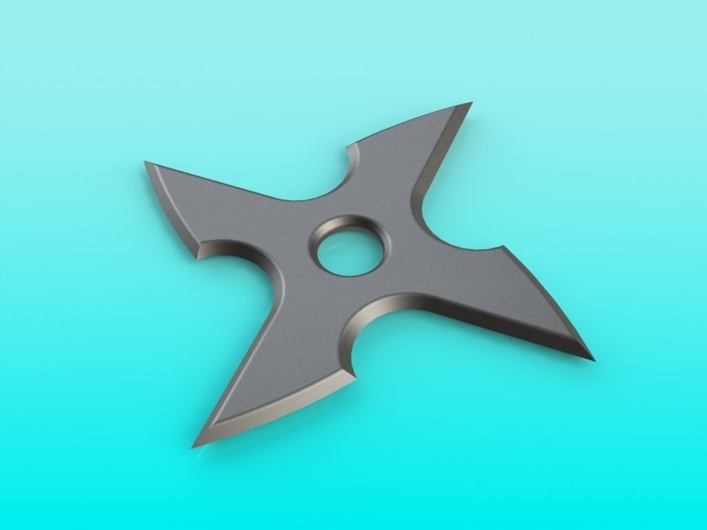 Shuriken Set 3D print model_5