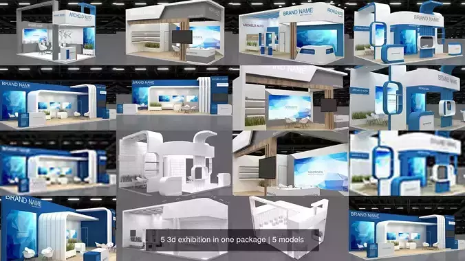 5 3d exhibition in one package