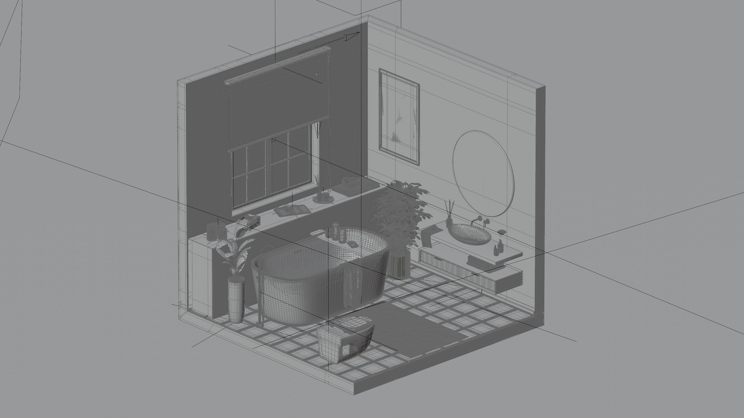 Bathroom interior 3D model_6