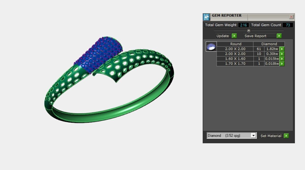 Fashion Bracelet 3D print model_3