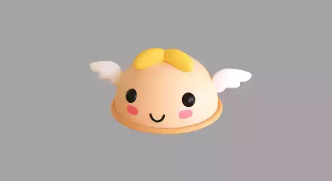 Low-Poly Angle Hat Low-poly 3D model