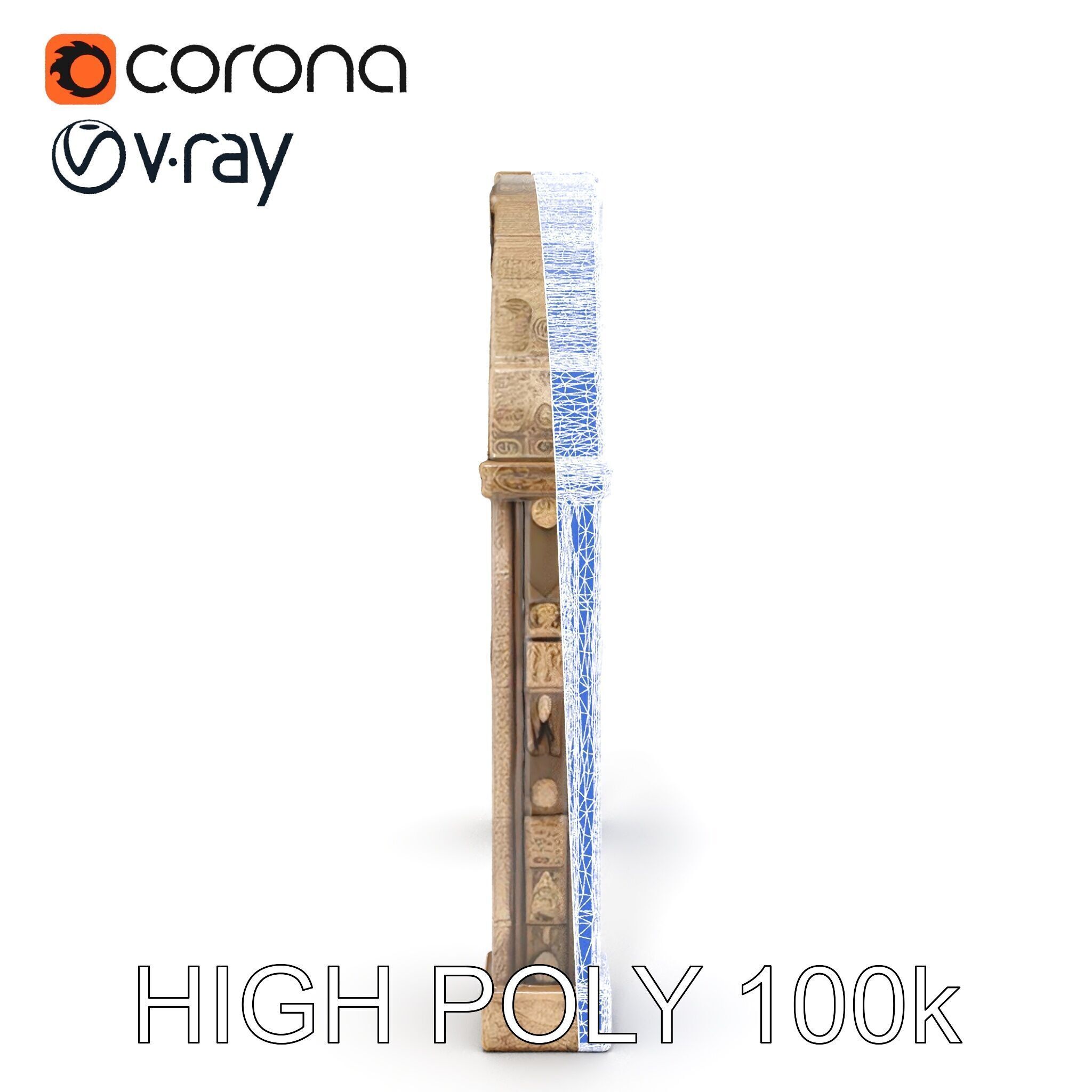 Ornate Archway D Model Pack Low-poly 3D model_35