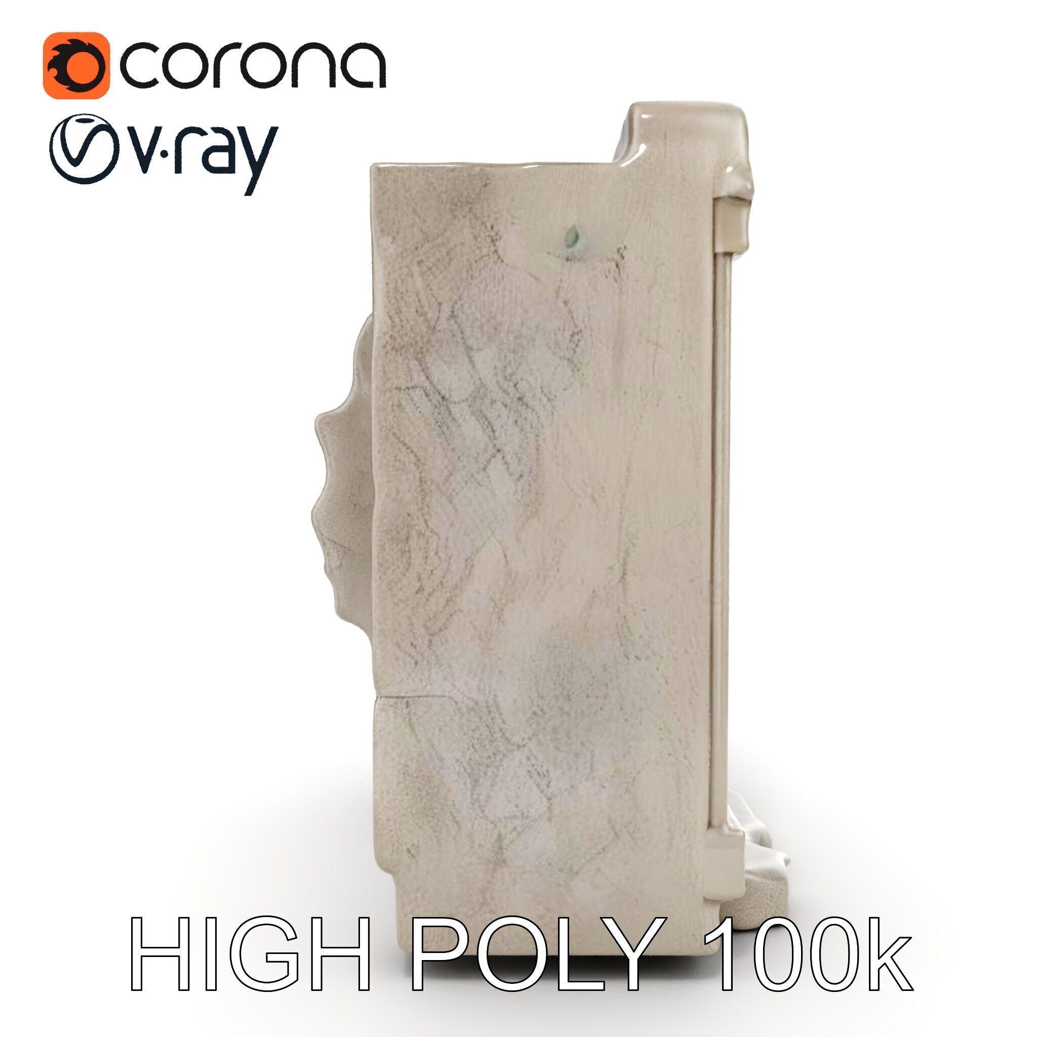 Ornate Stone Archway Model Pack Low-poly 3D model_21