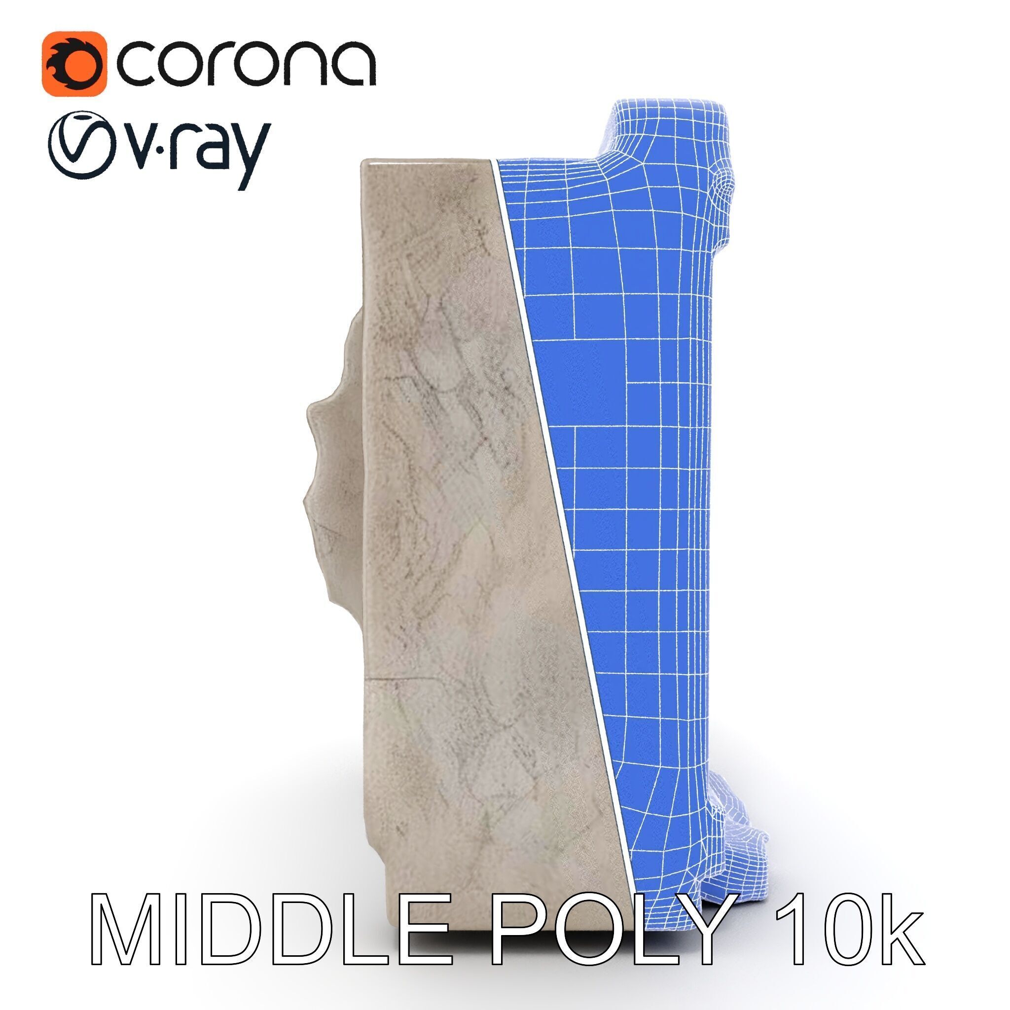 Ornate Stone Archway Model Pack Low-poly 3D model_28