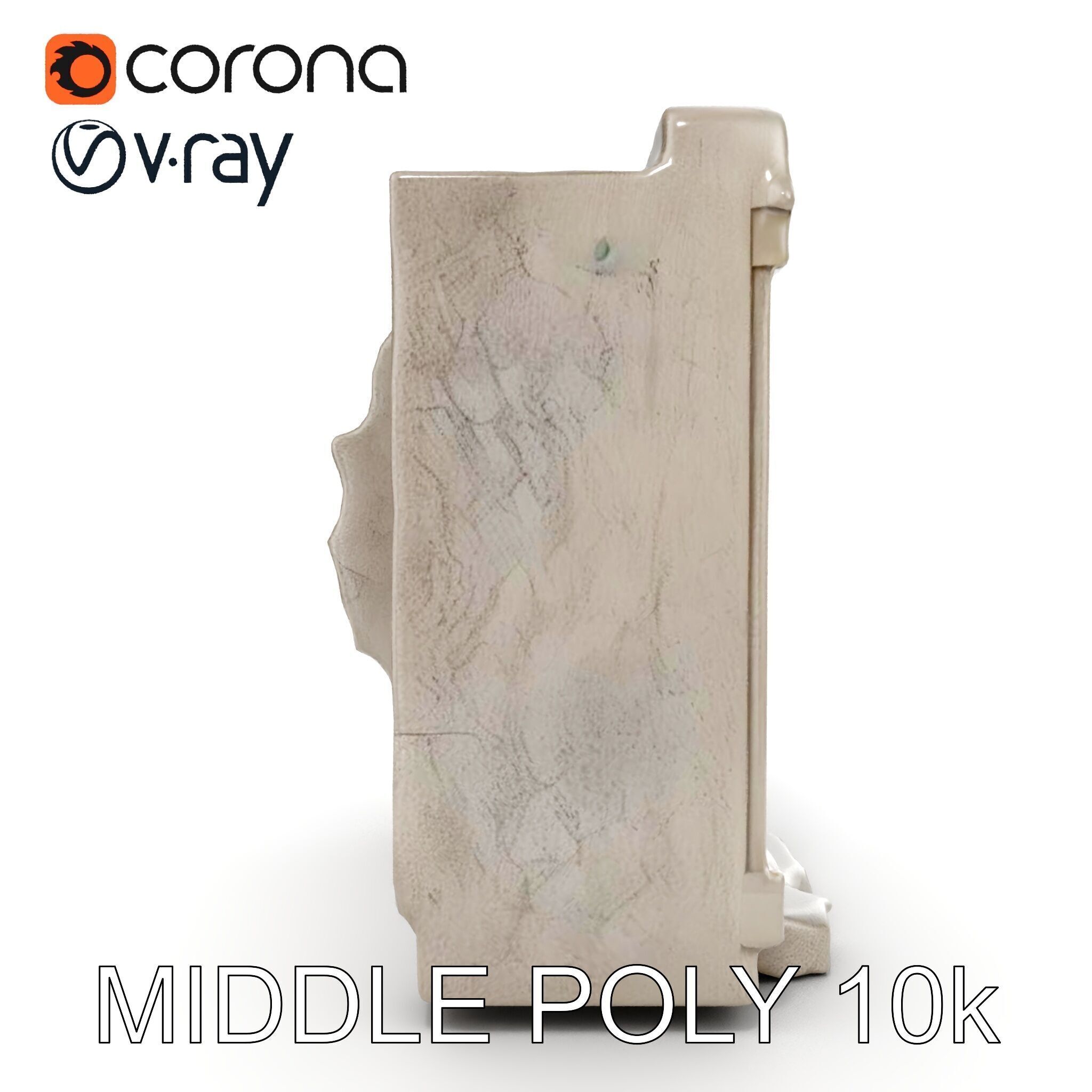 Ornate Stone Archway Model Pack Low-poly 3D model_16