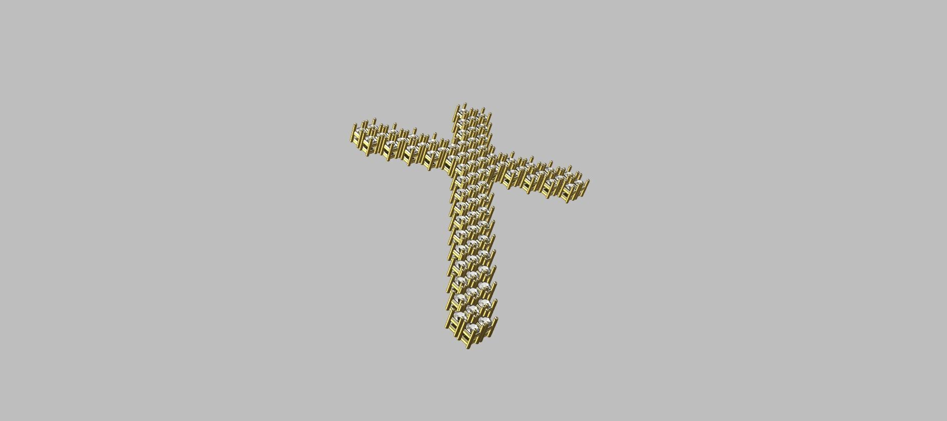 Articulated Cross Pendant 2 00mm 3D print model_3