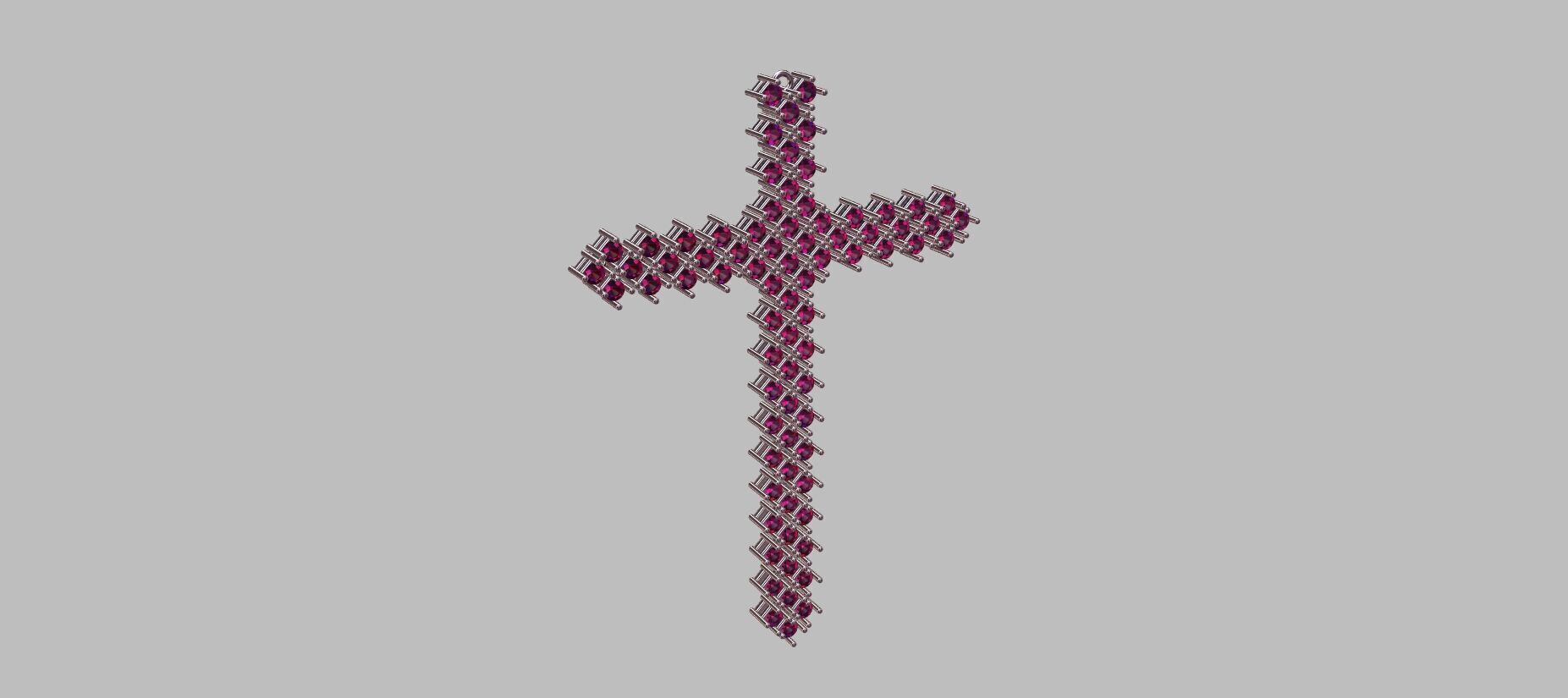 Articulated Cross Pendant 2 00mm 3D print model_7