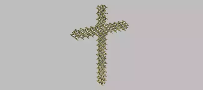 Articulated Cross Pendant 2 00mm