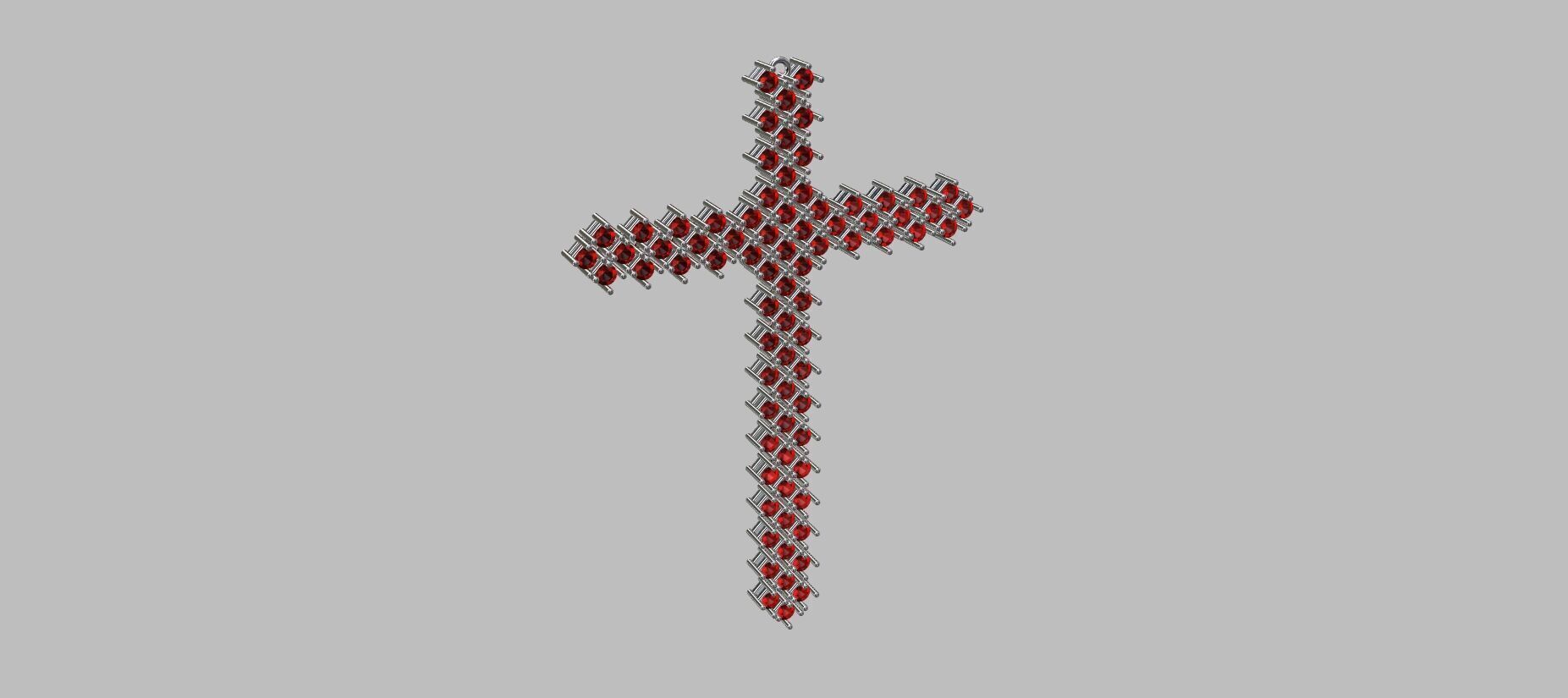 Articulated Cross Pendant 2 00mm 3D print model_4