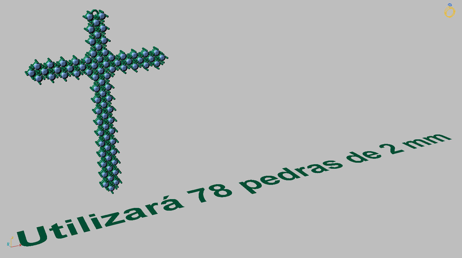 Articulated Cross Pendant 2 00mm 3D print model_12