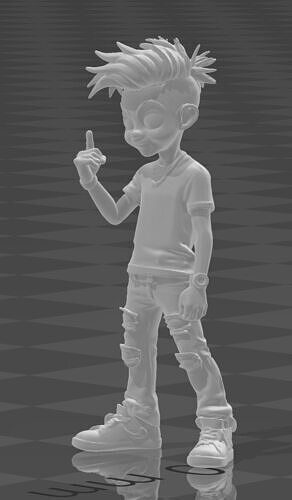 punk rock rebel youth 3D print model