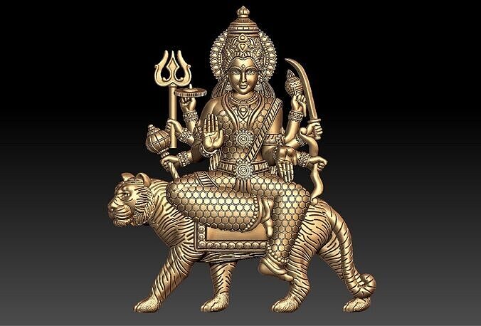 Durga maa pendent 3D print model