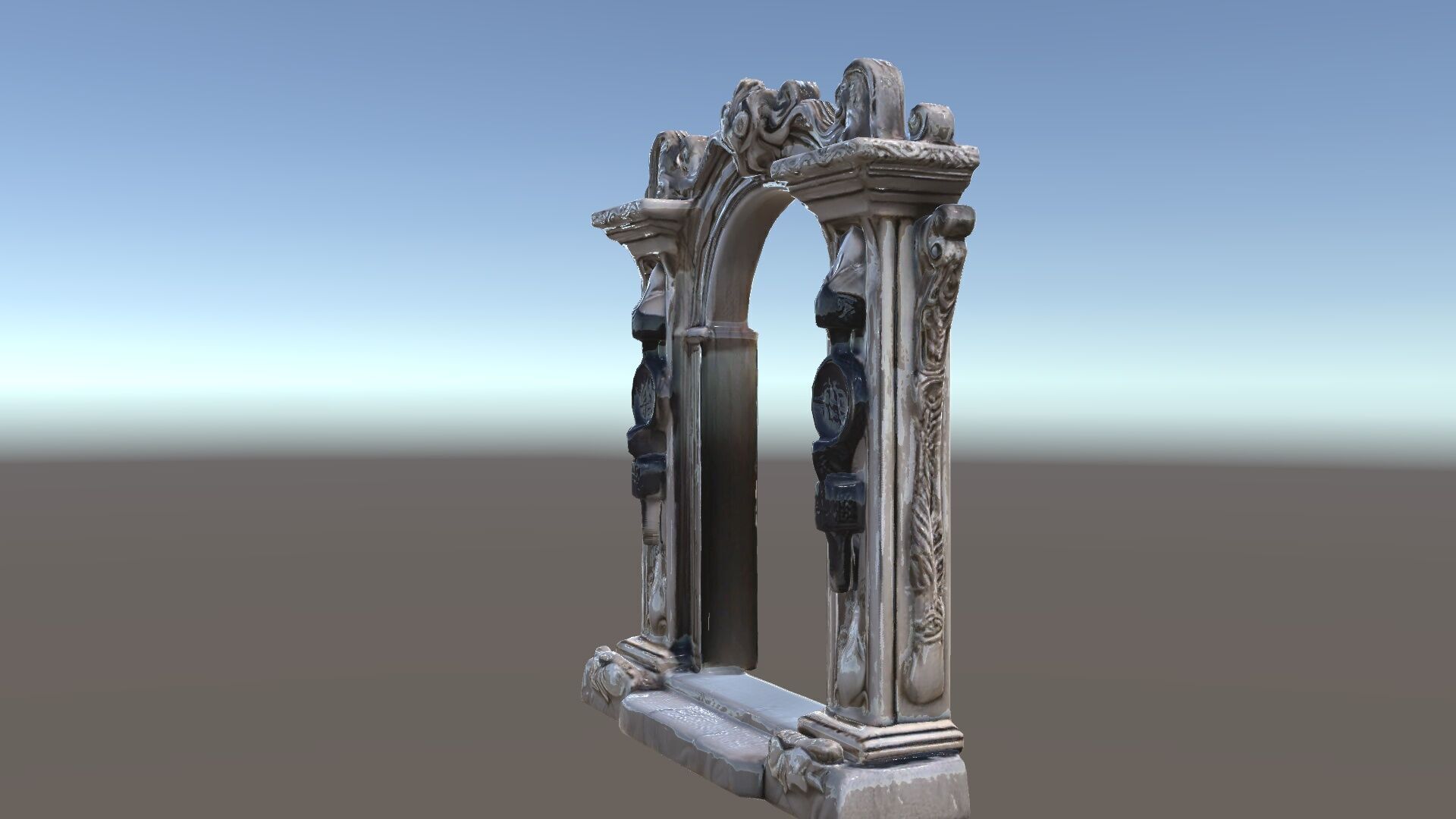 Ornate Gothic Archway Model Pack for Architectural Scenes Low-poly 3D model_33