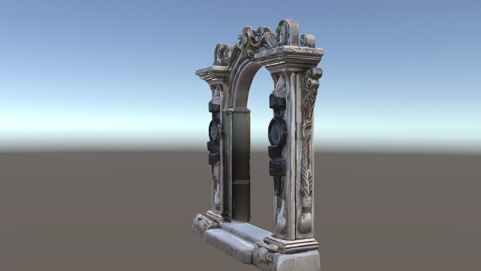 Ornate Gothic Archway Model Pack for Architectural Scenes Low-poly 3D model_5
