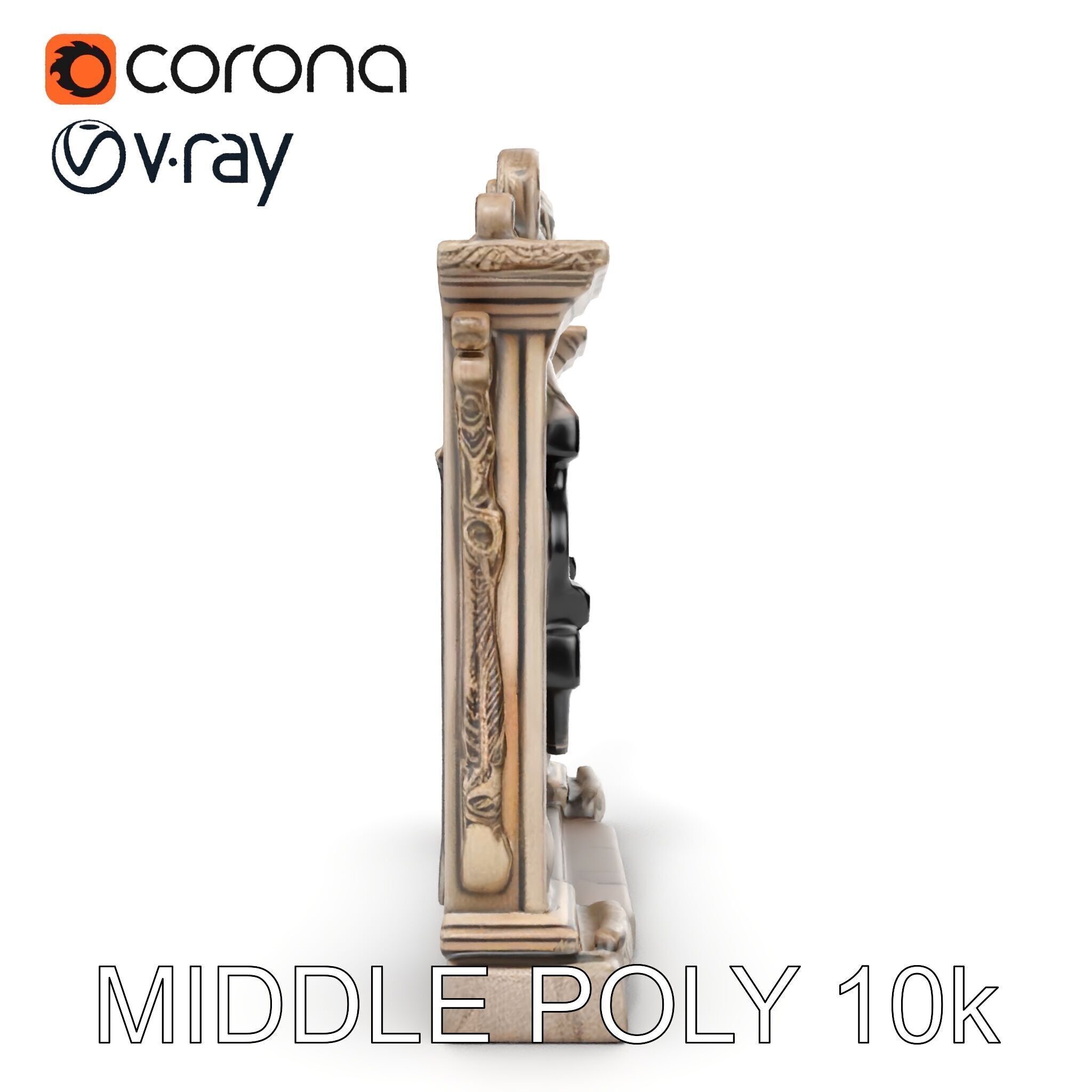 Ornate Gothic Archway Model Pack for Architectural Scenes Low-poly 3D model_11