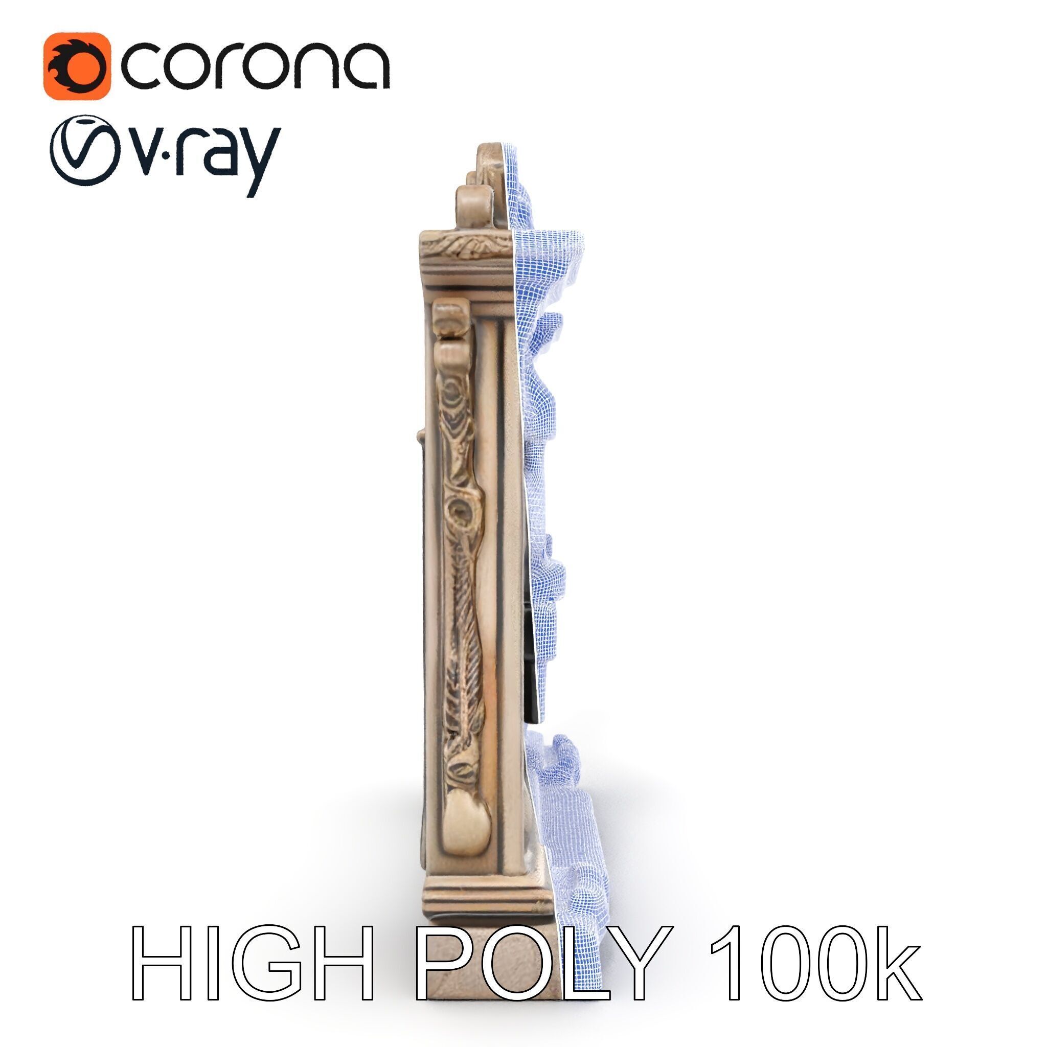 Ornate Gothic Archway Model Pack for Architectural Scenes Low-poly 3D model_35