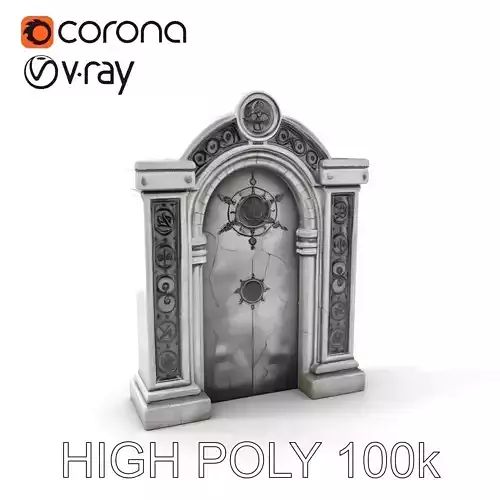 Mystical Archway with Symbols Model Pack Low-poly 3D model