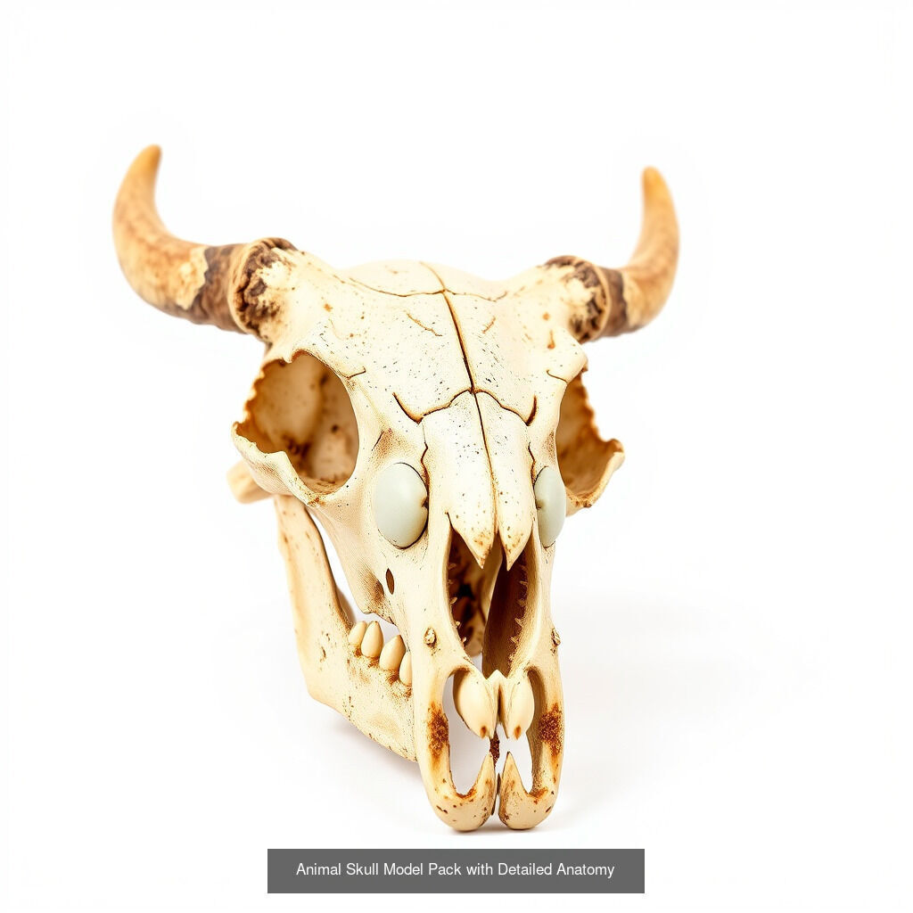 Comprehensive Animal Skull 3D Model Pack 3D Model Collection_24