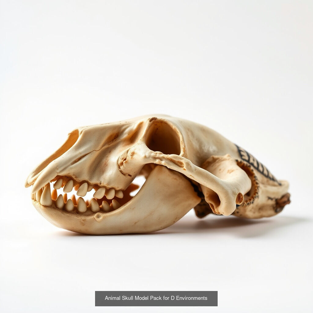 Comprehensive Animal Skull 3D Model Pack 3D Model Collection_17