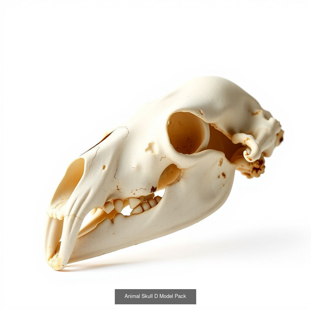 Comprehensive Animal Skull 3D Model Pack 3D Model Collection_14
