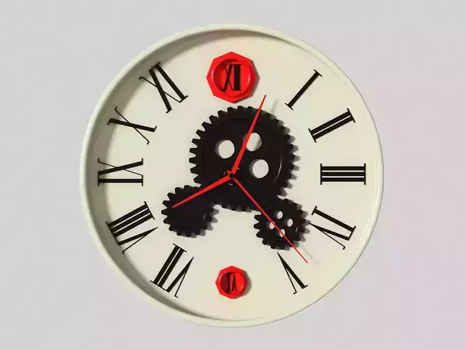 Industrial style clock