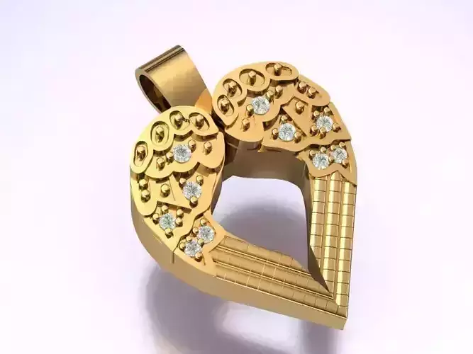 beautiful style heart pendant 